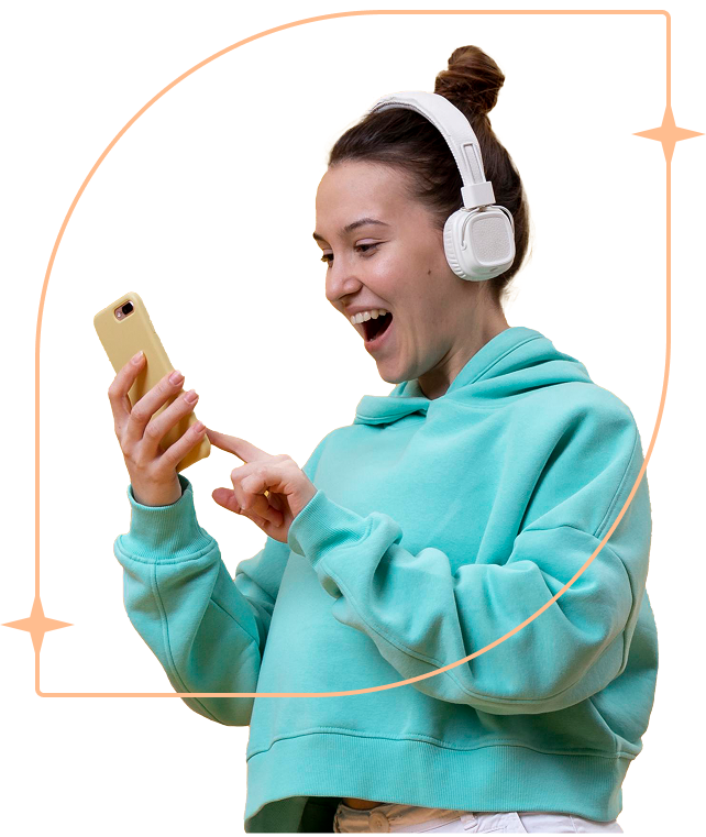 persona con telefono